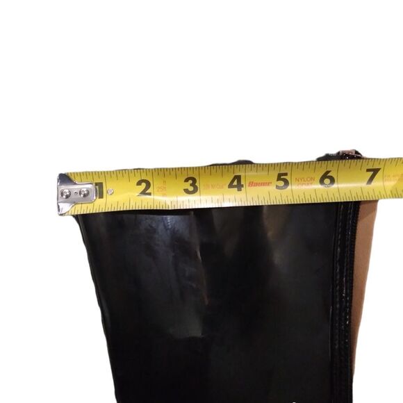 Dark grey clear perspex dress rain boots 8 1/2 - Picture 6 of 11